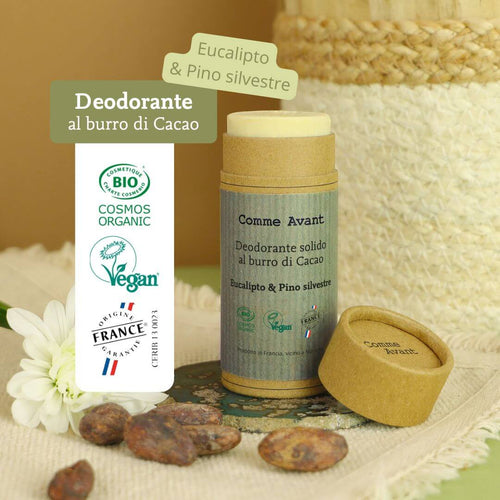 Deodorante solido e biologico eucalipto e pino silvestre