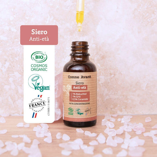 Siero viso anti-età biologico e naturale