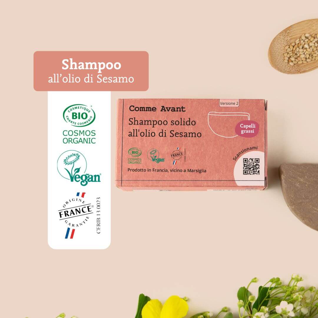 Shampoo solido per capelli grassi Comme Avant