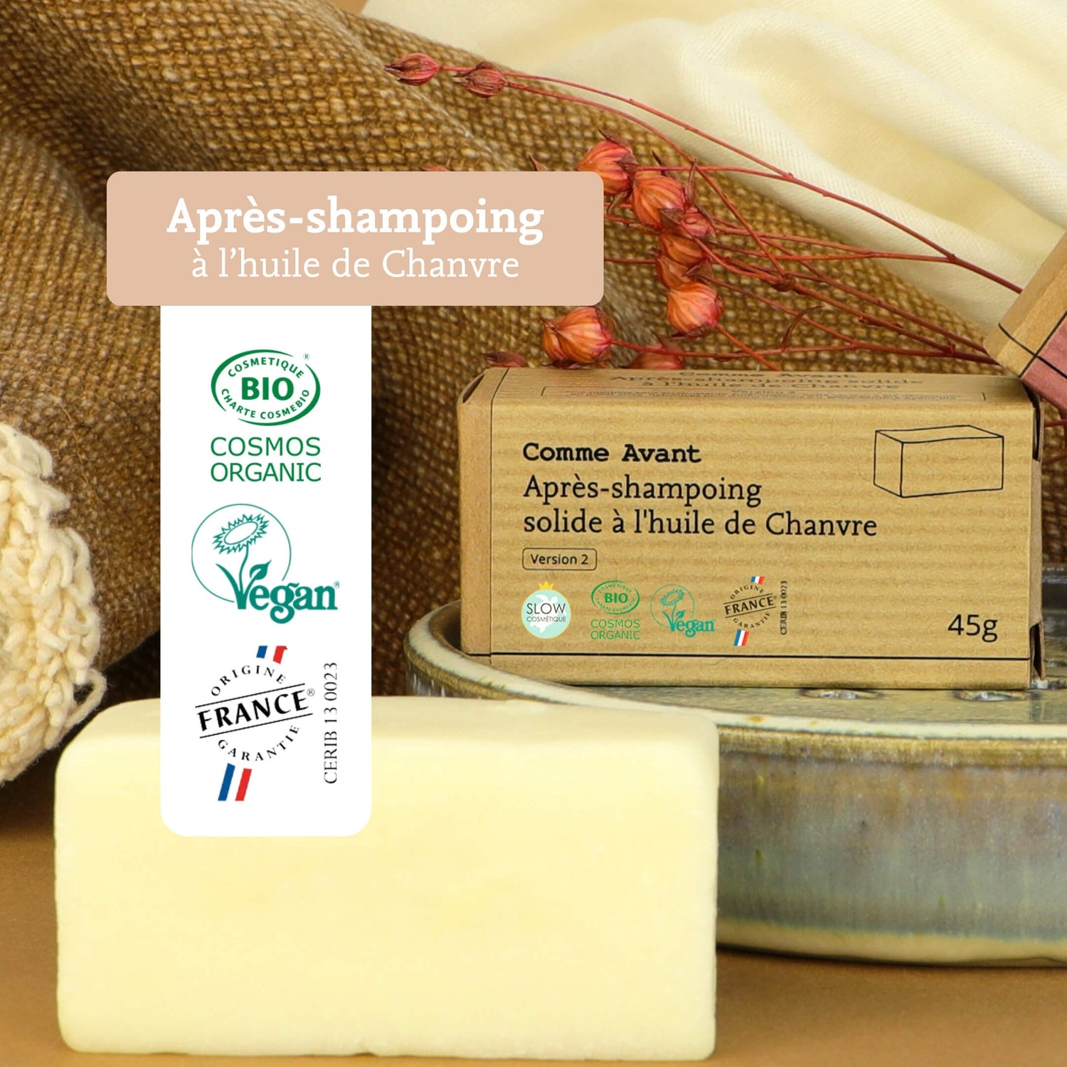 Label après shampoing comme avant