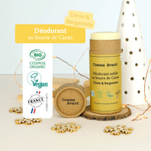 Label déodorant citron et bergamote comme avant