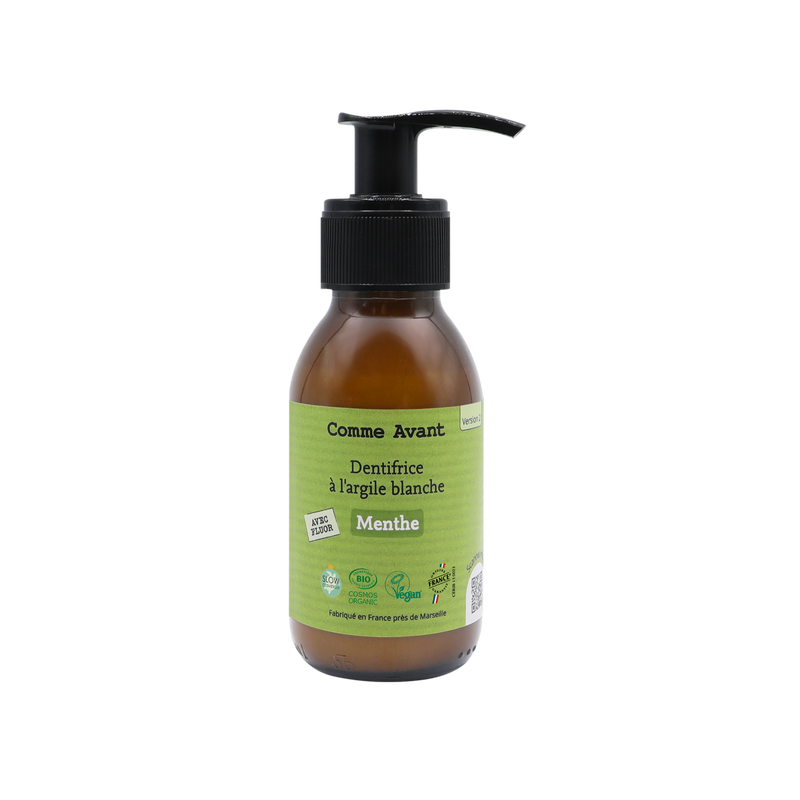 Dentifrice menthe comme avant