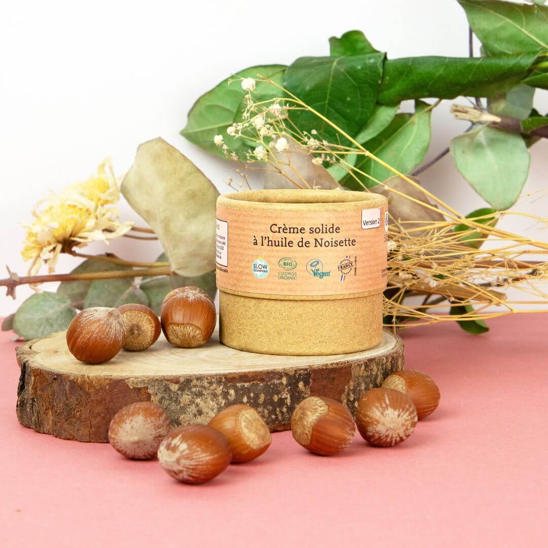 crème à l'huile de noisette comme avant